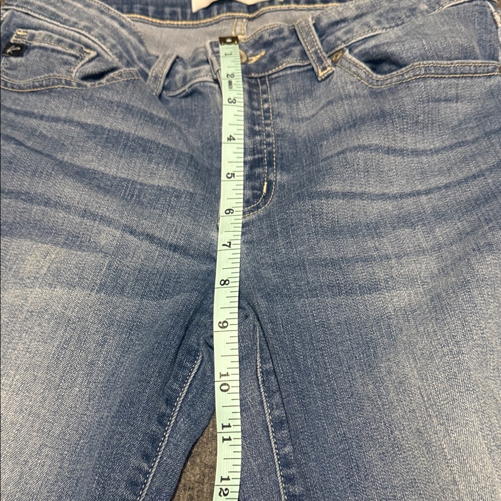 KanCan Distressed Skinny Jeans Raw Hem Medium Wash Women’s Sz 7/27 - Picture 9 of 12